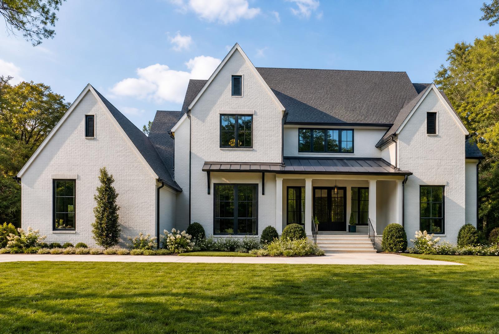 Completed custom home in the Sedgefield area of Charlotte