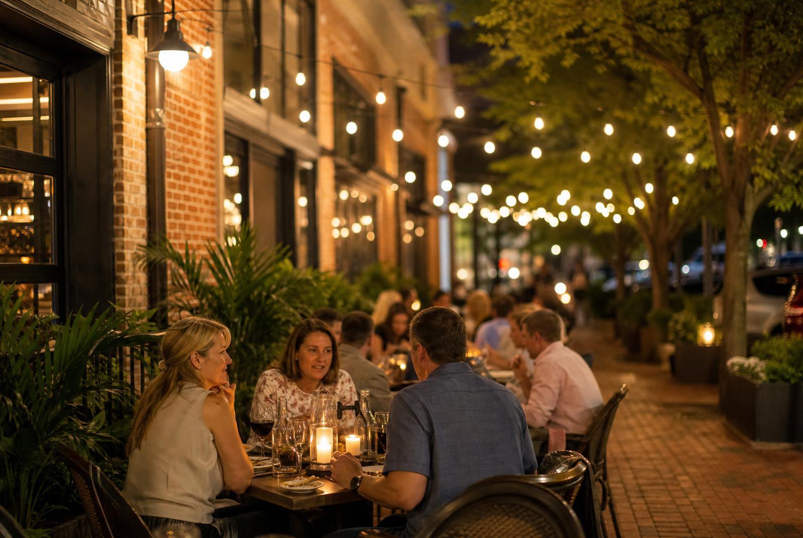 Montford Drive dining district near Sedgefield